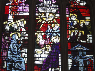 Detail of the south window of the Lady Chapel