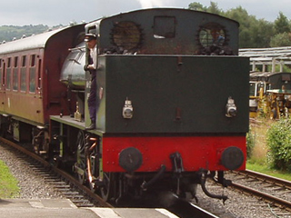 The train reversing into Rowsley South