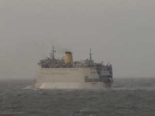 Transeuropa ferry Eurovoyager on the way to Ramsgate