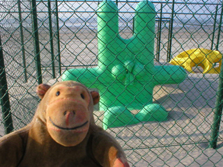 Mr Monkey looking at the rabbit in Holiday in Melsbroek (127)