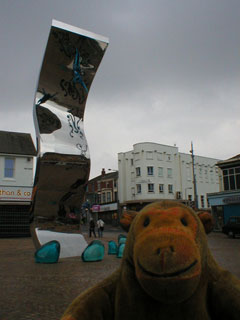 Mr Monkey looking at the Wave at St John's