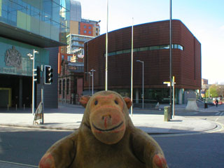 Mr Monkey looking at the new People's History Museum
