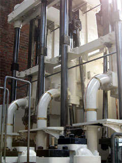 One of the six pumps from the Water Street pumping station