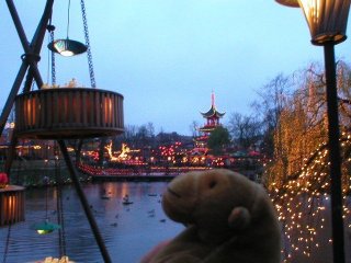 Mr Monkey looking at the lake