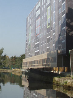 An unfinished block on Potato Wharf