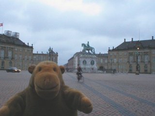 Mr Monkey in the Amalienborg Plads