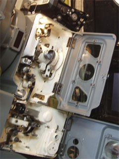 The inside of a 1948 Westar projector