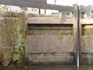 The lower gates of Lock 84