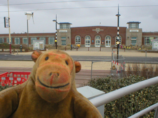 Mr Monkey looking at the Solaris Centre