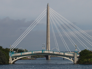 Detail of the bridges over the Marine Lake