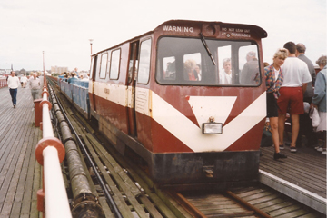 English Rose, with a set of open carriages, at the pierhead