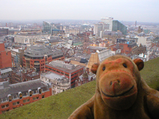 Mr Monkey looking north west from the clock tower
