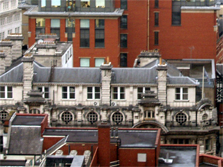 Lloyd's bank on the site of the first town hall from the clock tower