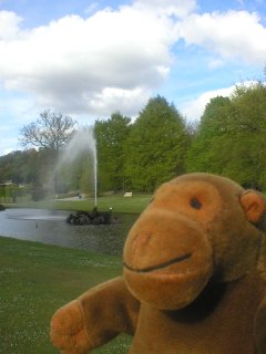 Mr Monkey near the Emperor Fountain