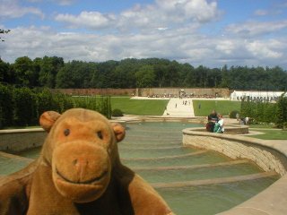 Mr Monkey at the top of the cascade