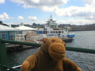 Mr Monkey arriving in South Shields