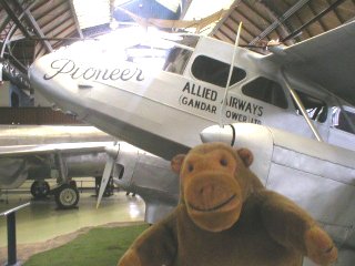 Mr Monkey and a De Havilland Dragon Rapide