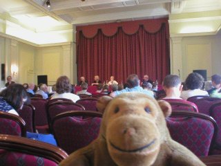 Mr Monkey at the 'Scene of Crime' panel