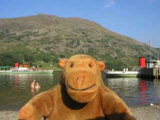 Mr Monkey on the shores of Ullswater