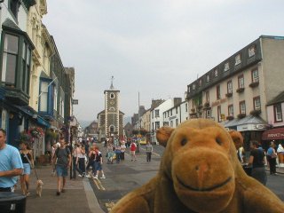 Mr Monkey in the centre of Keswick