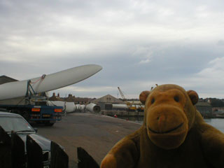 Mr Monkey at the Royal Tweed Dock