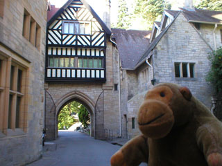 Mr Monkey in the courtyard of Cragside