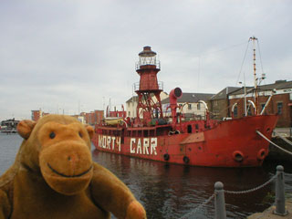 Mr Monkey with the North Carr lightship