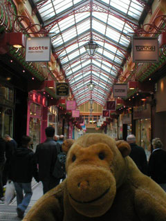 Mr Monkey in Queen's Arcade