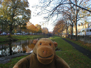 Mr Monkey beside the Grand Canal