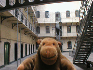 Mr Monkey in the Victorian wing of Kilmainham