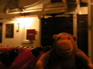 Mr Monkey in the shell room
