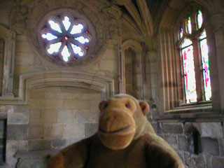 Mr Monkey inside the Percy Chantry