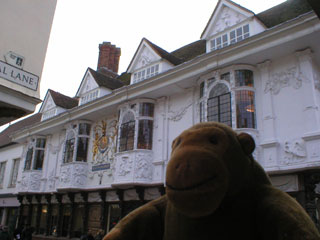 Mr Monkey outside the Ancient House