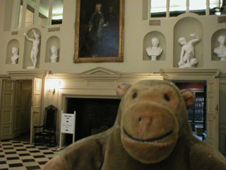 Mr Monkey in the great hall