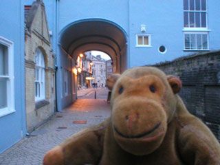 Mr Monkey on the streets of Ipswich