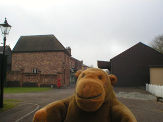 Mr Monkey looking towards Blists Hill's main street