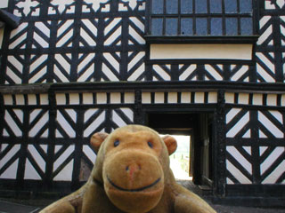 Mr Monkey looking towards the gatehouse