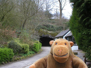 Mr Monkey at the entrance of Poole's Cavern