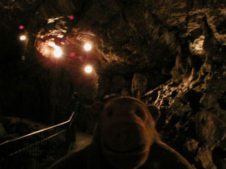 Mr Monkey in the sculpture chamber