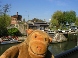 Mr Monkey at St Pancras lock