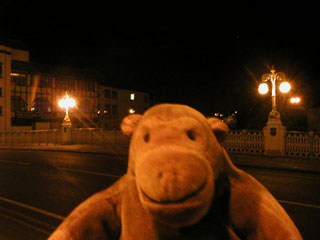 Mr Monkey on The Bridge in Taunton