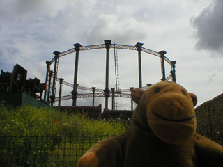 Mr Monkey with a gasholder