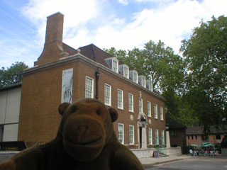 Mr Monkey outside the Foundling Museum