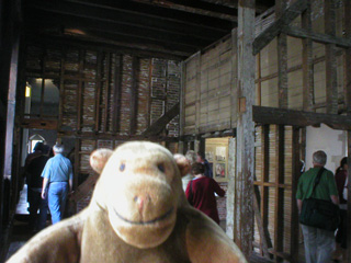 Mr Monkey inside the King's Great Chamber