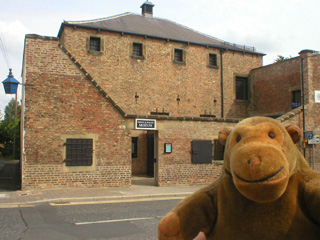 Mr Monkey outside the Ripon House of Correction