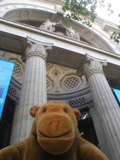 Mr Monkey outside Bush House