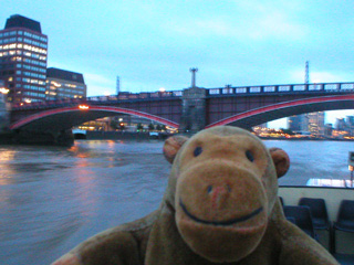 Mr Monkey examining a very large axle