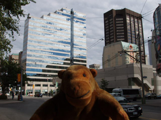 Mr Monkey on a Toronto street