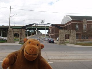 Mr Monkey opposite the Fleet Street entrance to Fort York