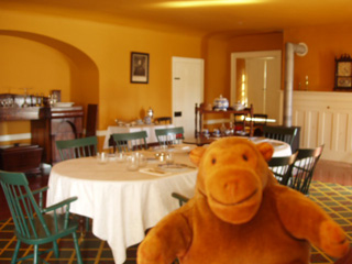 Mr Monkey in the officer's mess